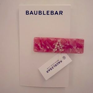 BaubleBar Resin “A” hair clip